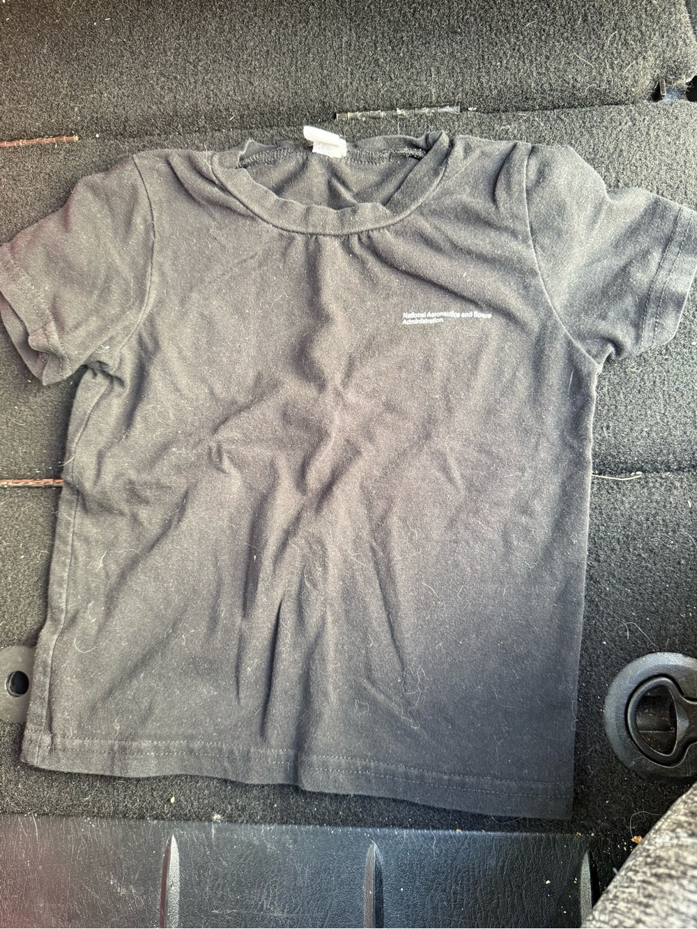 NASA Black Short Sleeve Tee for Kids
